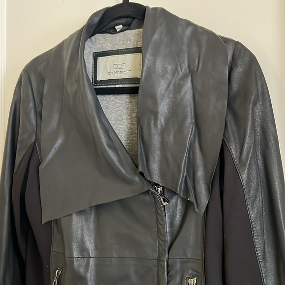 BOD & CHRISTENSEN, Black Leather Jacket - Picture 2 of 9